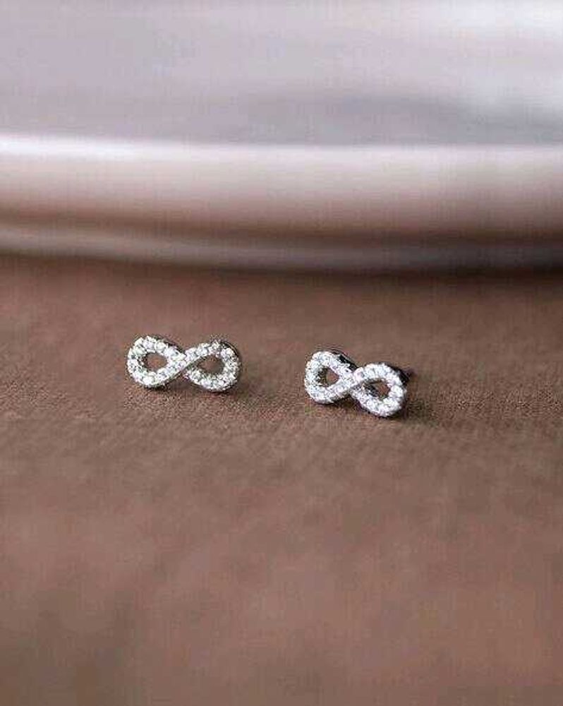925 Sterling Silver ♾️ Infinity Earrings 1 Pair