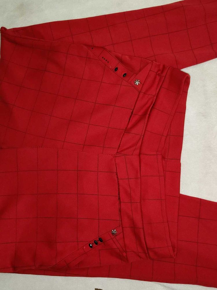 Red Checkered Pants