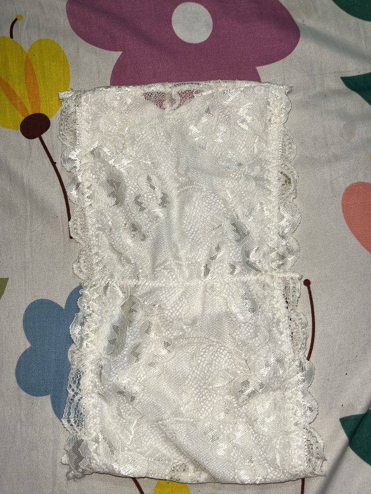 New White Off Shoulder Bra…