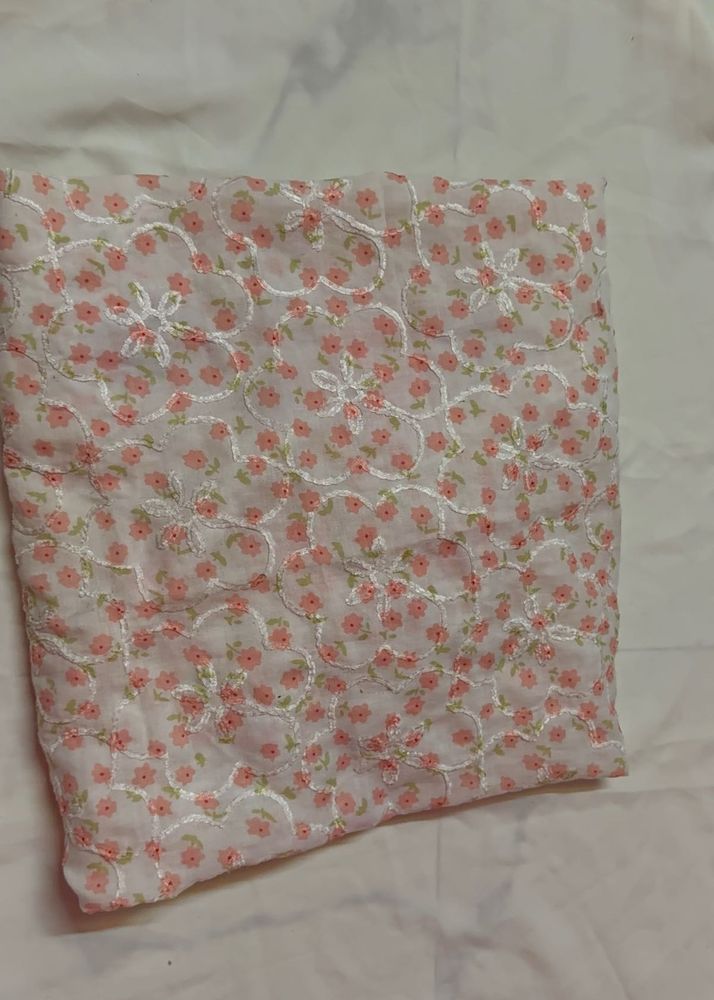 Floral Pink Aesthetic Dress Material