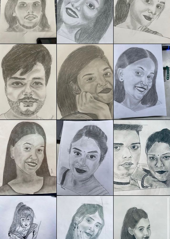 Custom Portrait Sketches