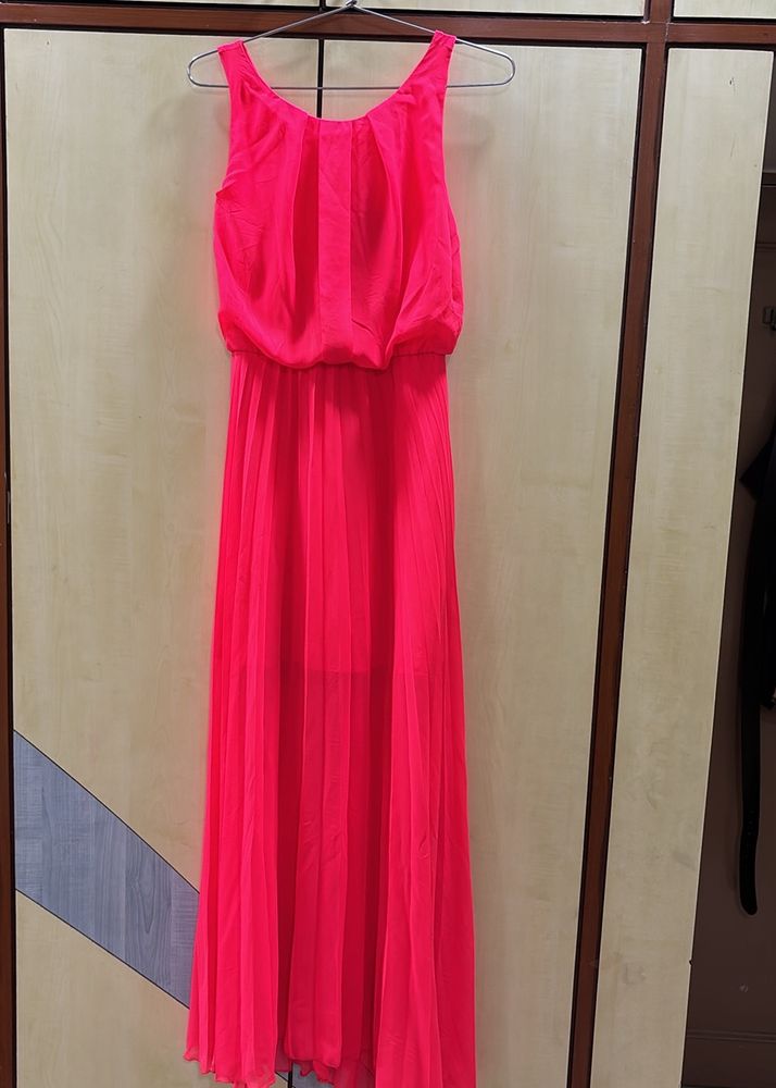 Fluroscent Pink Maxi dress