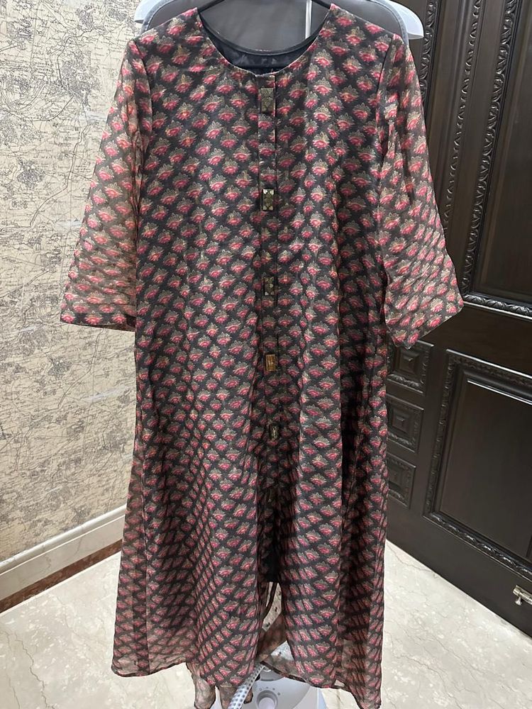 Up And Down Long Kurti With Dupatta