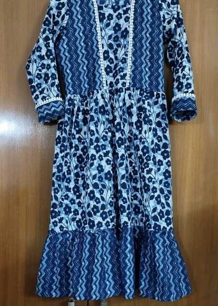 Floral Print Midi Dress Girls Clothing 10-12 years