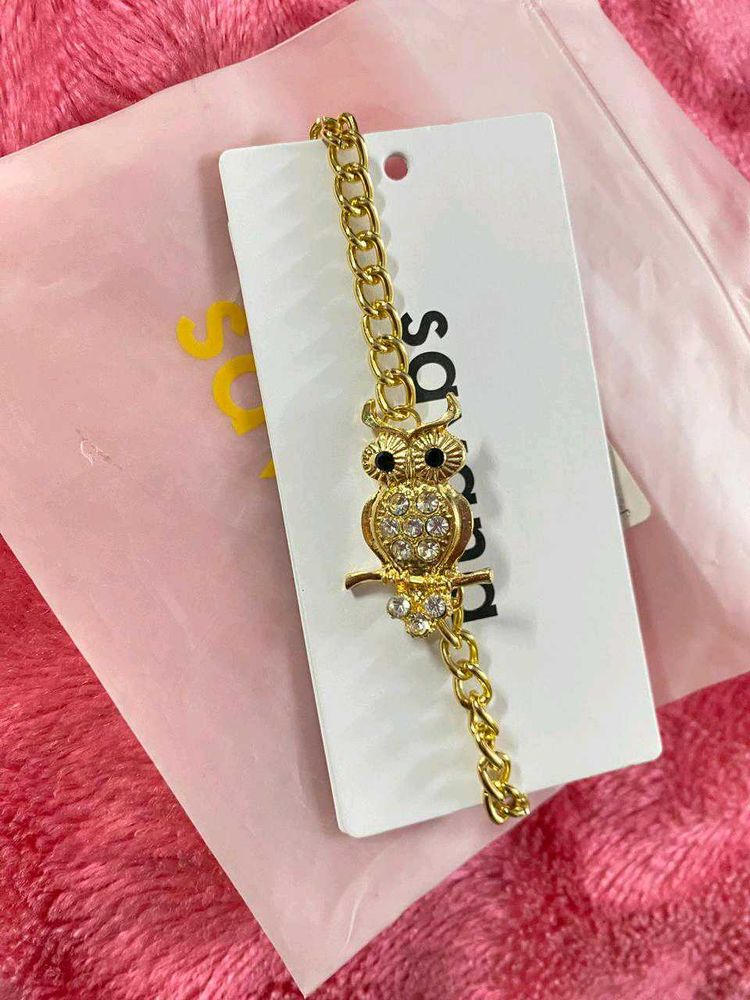 Savana Owl Charm Bracelet