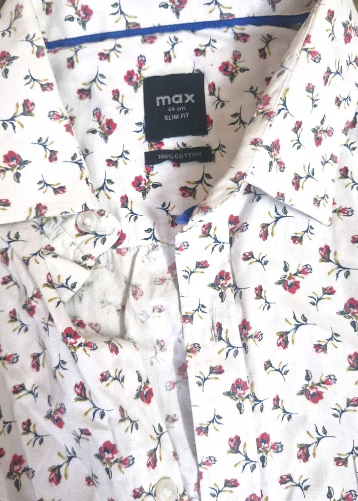 Floral Print Slim Fit Shirt