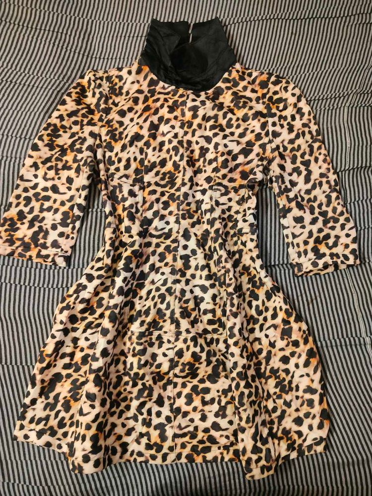 Leopard Print Mini Dress