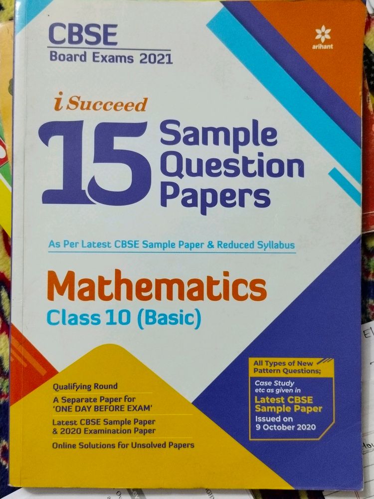 Class 10 Arihant Maths Basic Sample Paper Isucceed