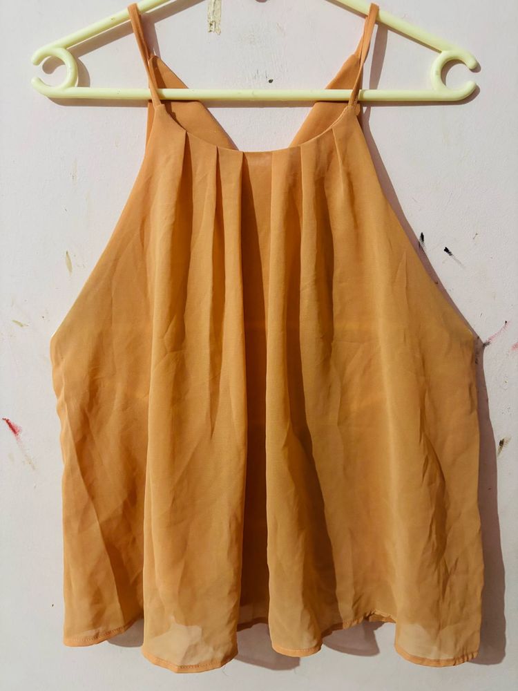 Flowy Orange Tank Top