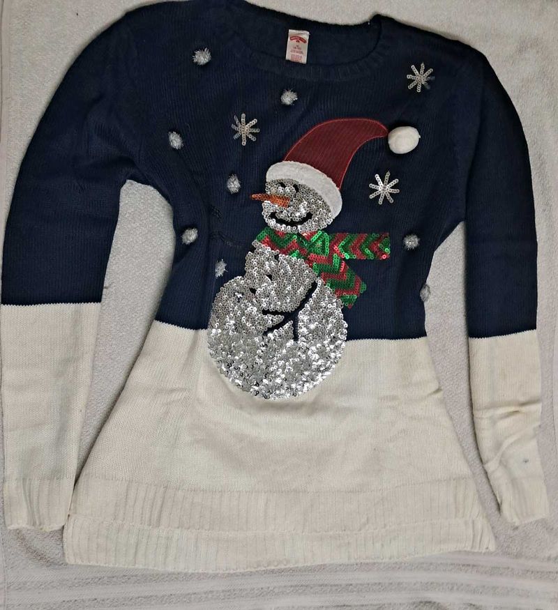 Christmas Festive Snowman Sweater
