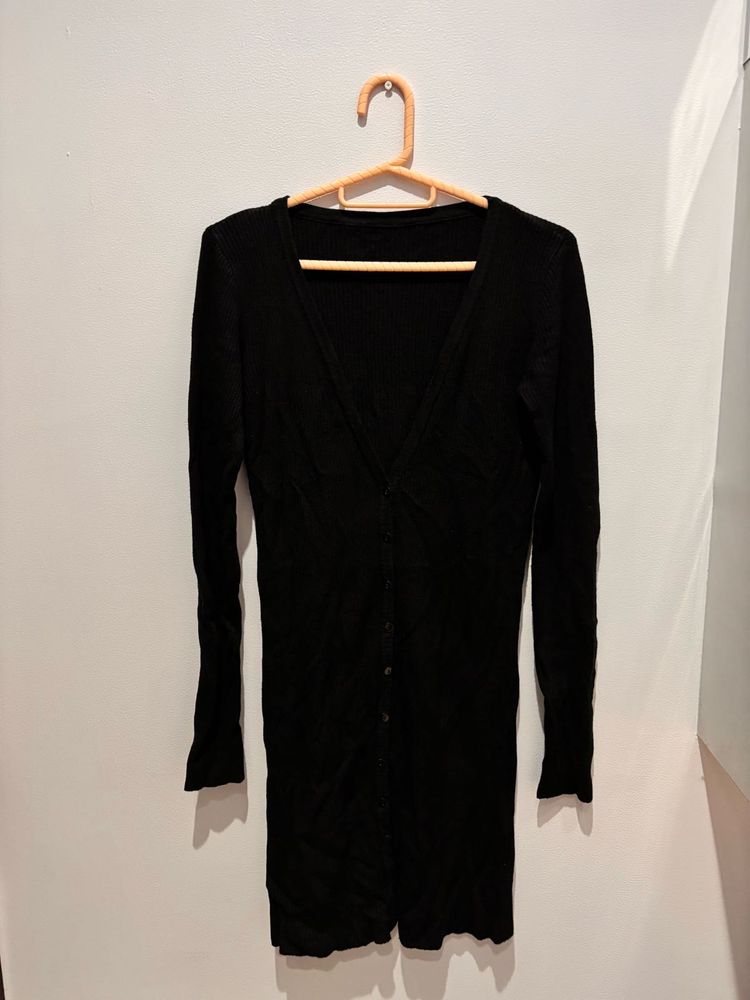 Black Button-Down Dress.NOT WORN EVEN ONCE