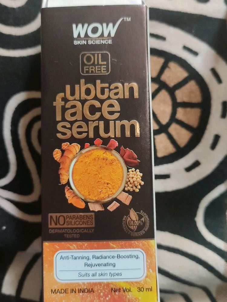 Wow Ubtan Face Serum