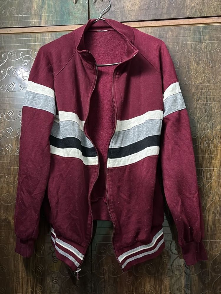 Striped Maroon Jacket
