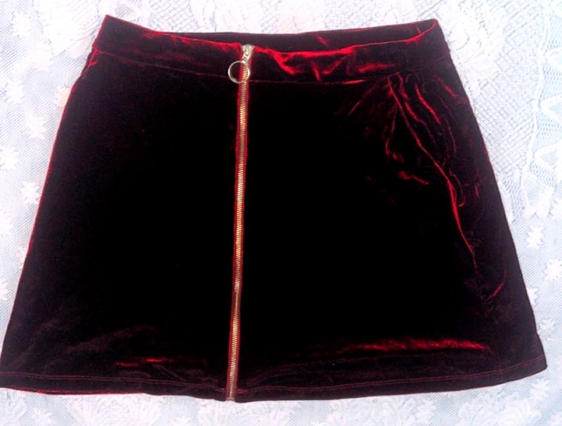 Red Velvet Skirt