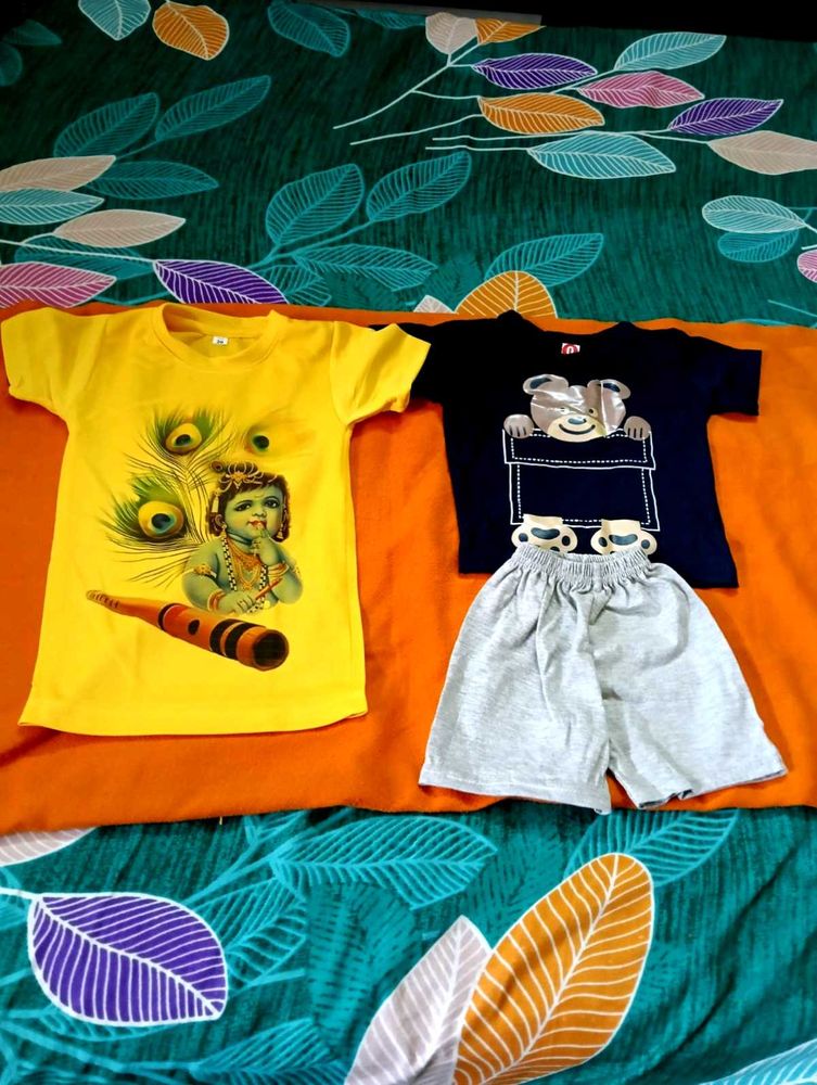 New Born T Shirts Plus Nicker,
