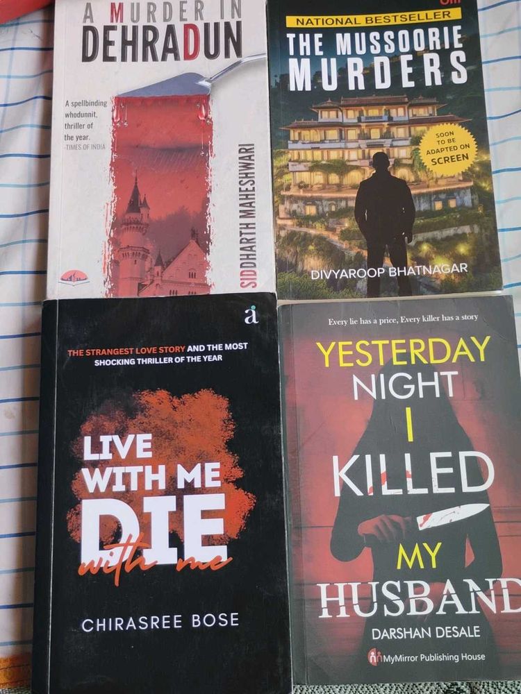 Crime Thriller Books - Set of 4