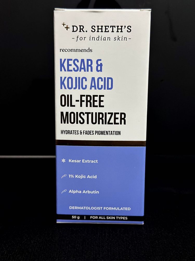 DR. SHETH&#39;S KESAR &amp; KOJIC ACID OIL-FREEMOISTURIZER