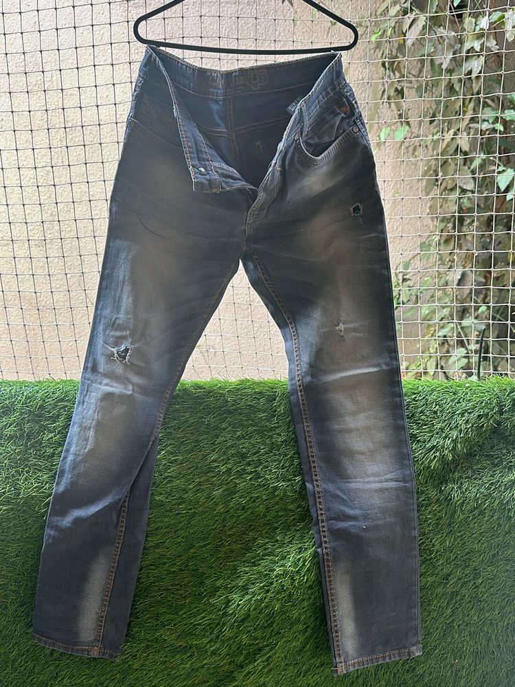 MUFTI brand Ripped Jeans Size 32 Stretchable