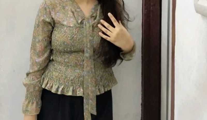 Floral Smocked Top