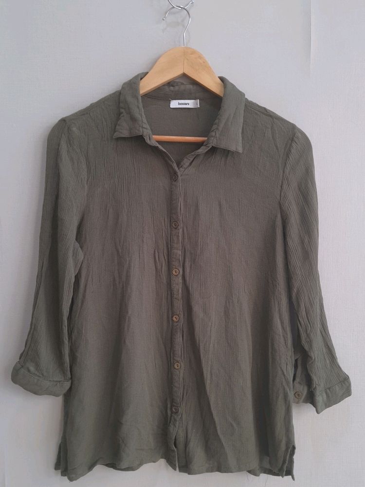 Bossini Green Causal Shirt