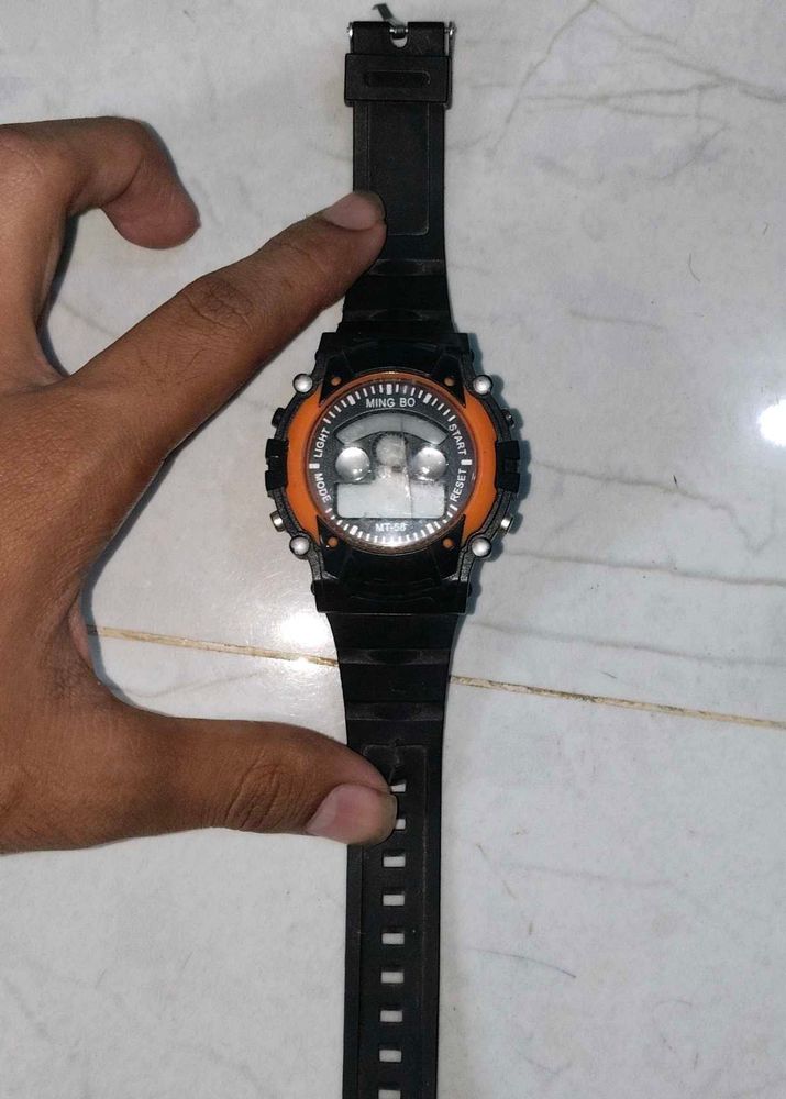 Ming Bo Black Digital Watch