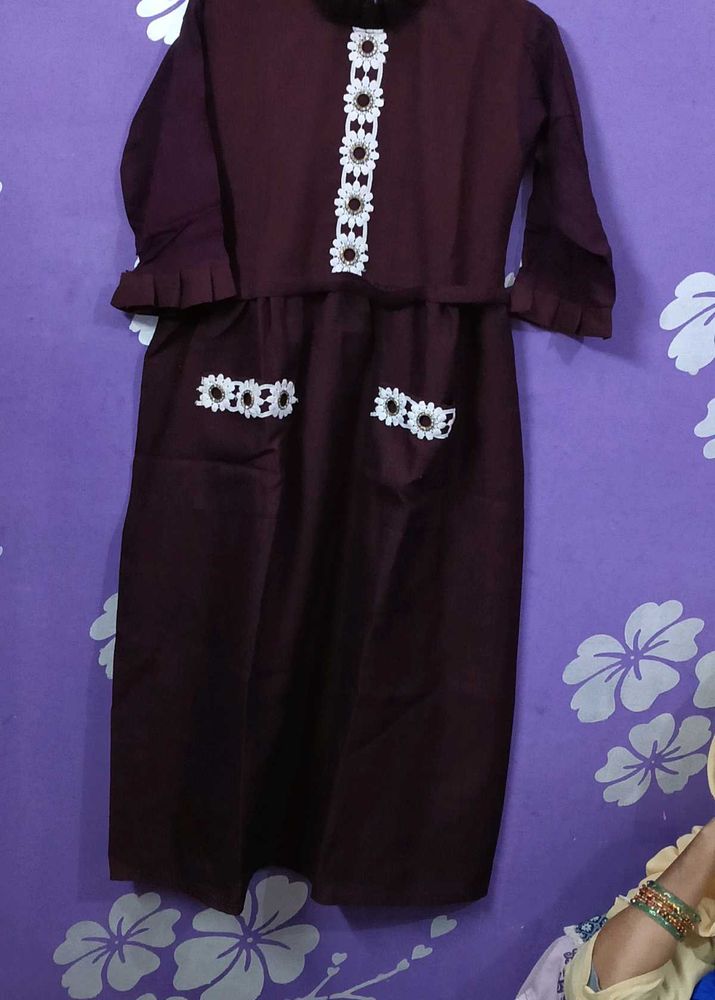 Elegant Maroon Kurta Set