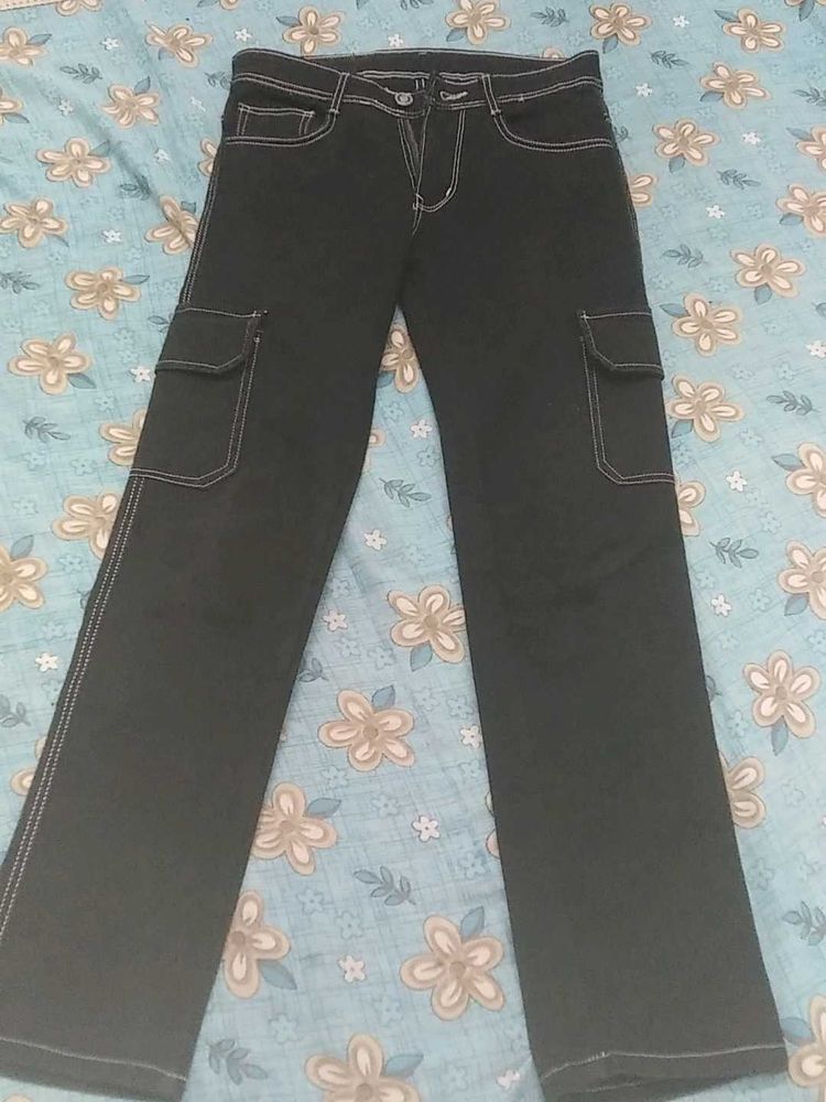 Black straight fit | denim jeans