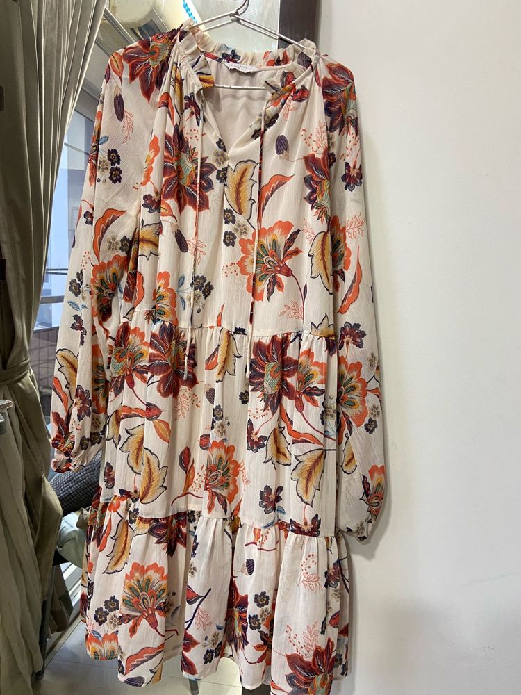 A-LINE MIDI DRESS