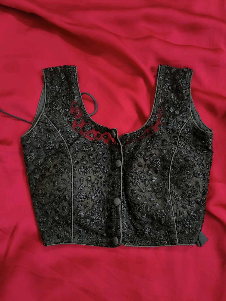 Stylish Black readymade blouse