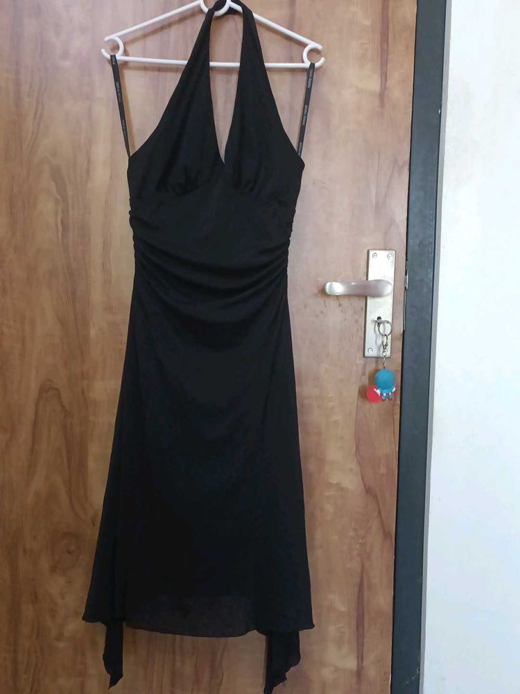 like new Black Halter Dress