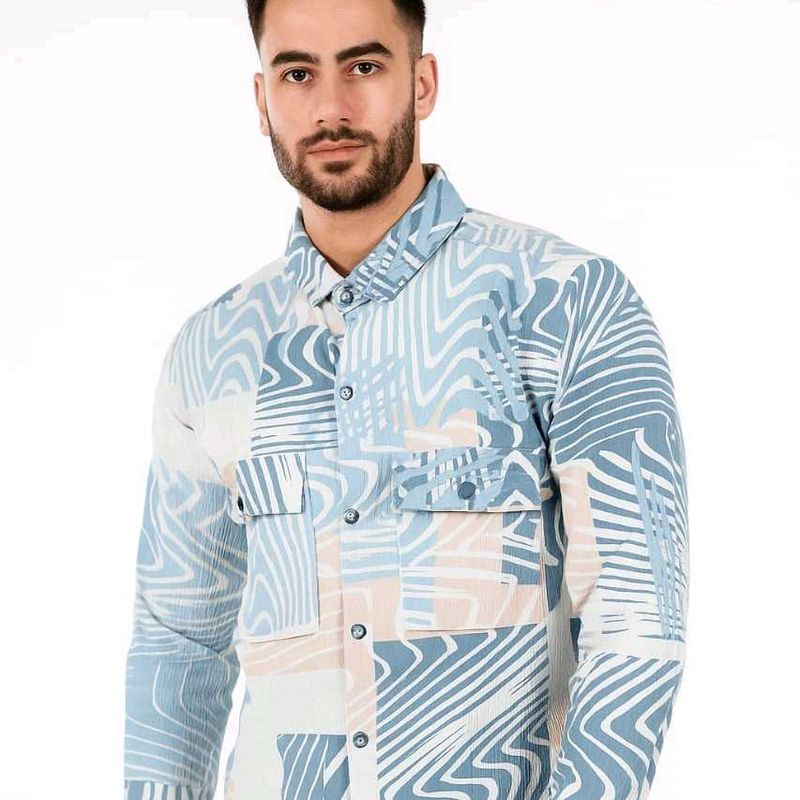 Patterned Long Sleeve Shirt