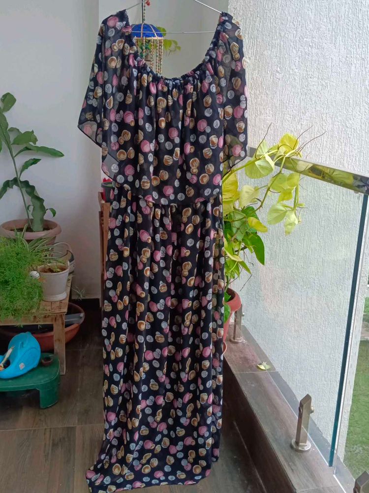 Polka Dot Maxi Dress