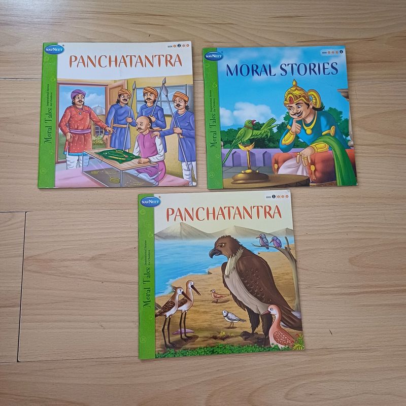 Set Of 3 New Panchatantra Story Books
