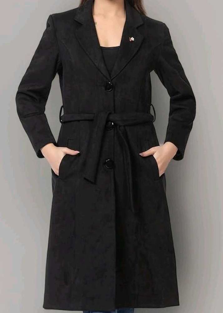 Elegant Black Trench Coat