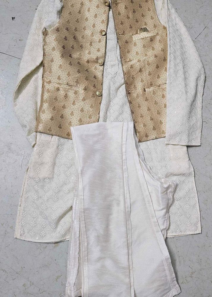 Boys' Ethnic Kurta Set with Waistcoat