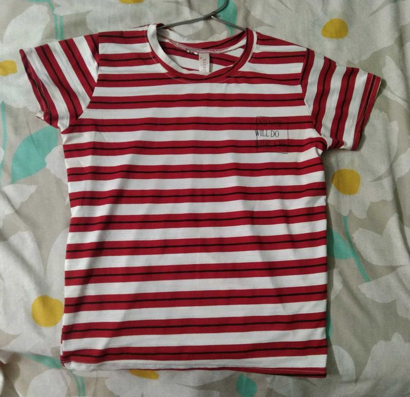 Red And White Cute Tshirt