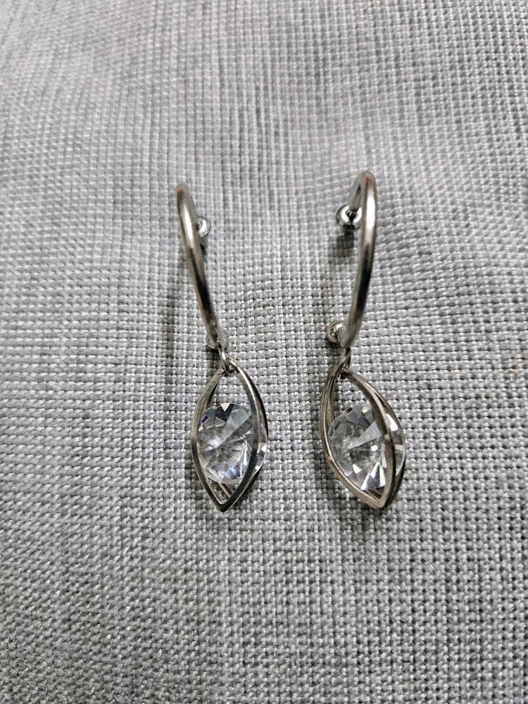 Diamond Drop Ring Earrings