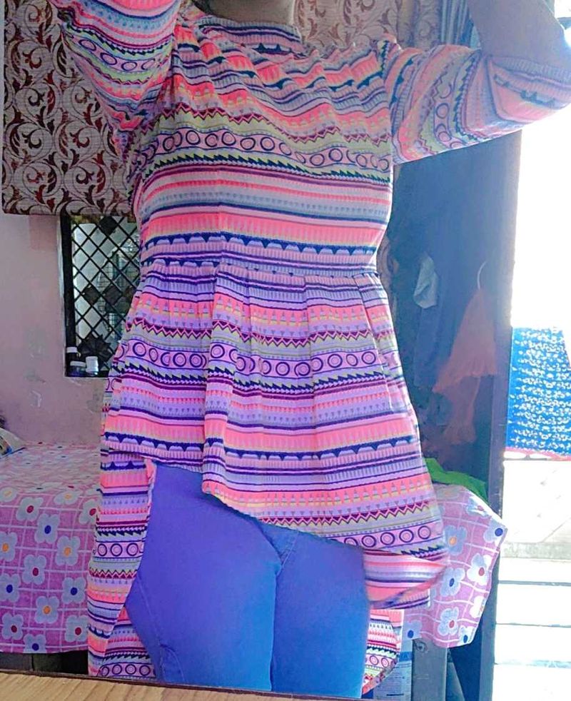 Multicolored Summer Top