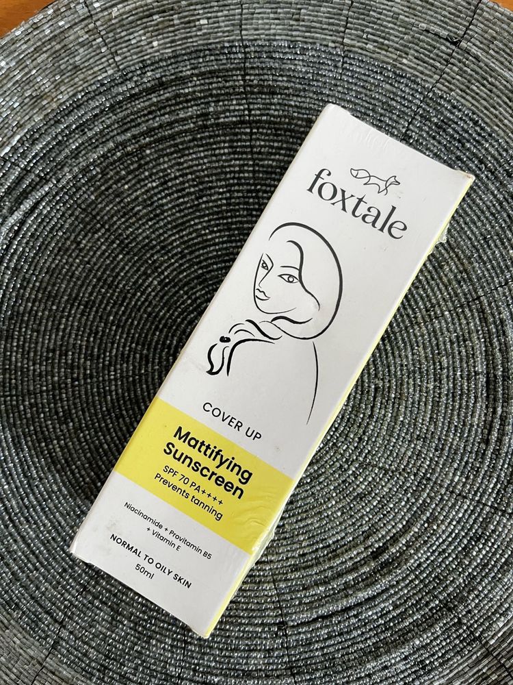 Foxtale Mattifying Sunscreen SPF 70