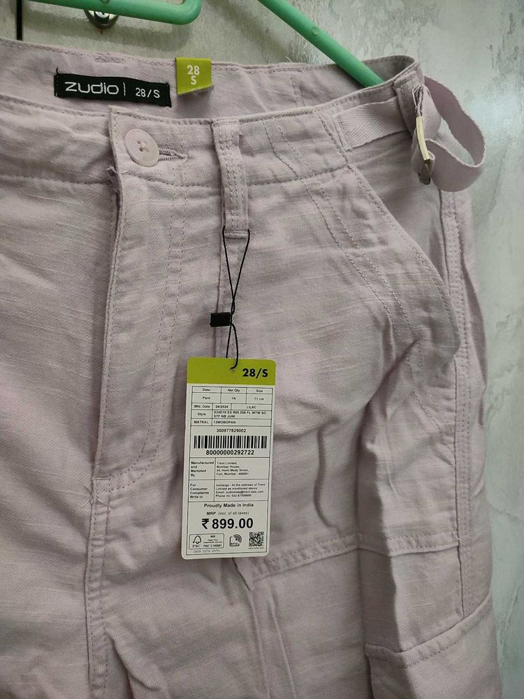 Zudio Lilac Cargo Pant.