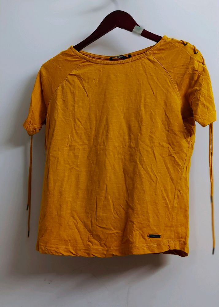 Roadster Mustard Trendy Tops