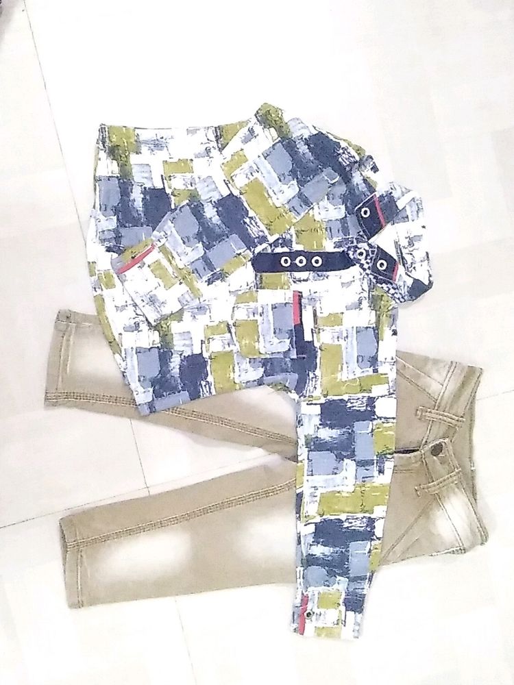Little Boyes Jean&#39;s And  Top.