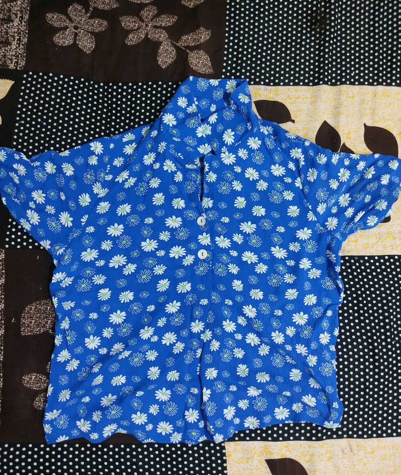 Zudio Floral Print Short Sleeve Shirt