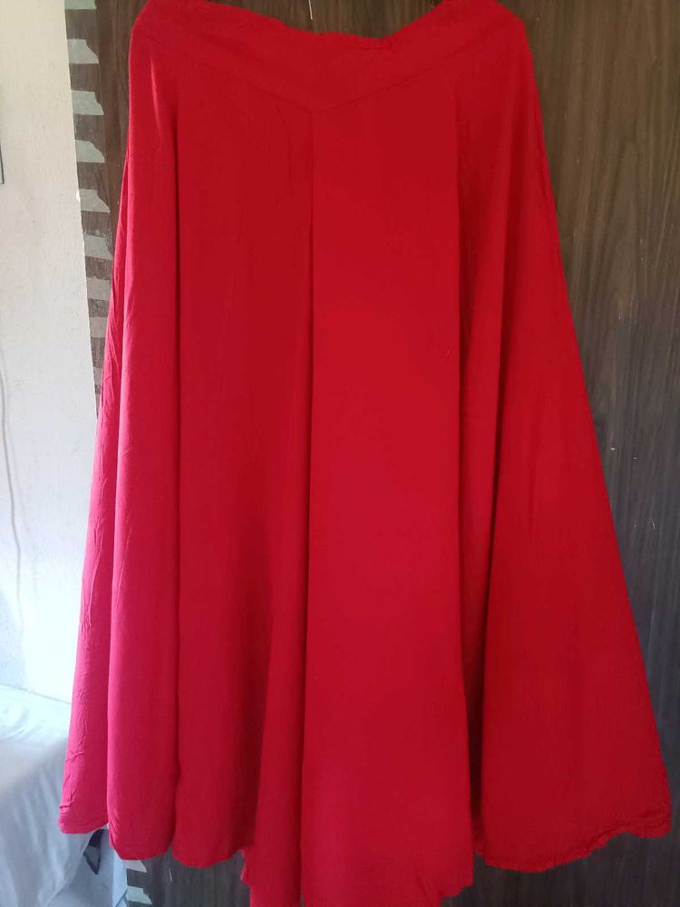 Red Flowy Palazzo