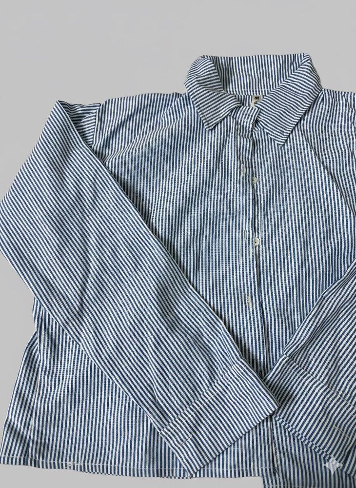 Striped Button-Down Shirt