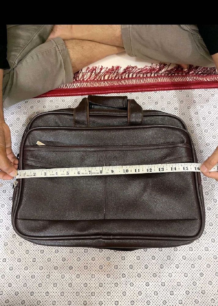 Vintage Brown Leather Briefcase