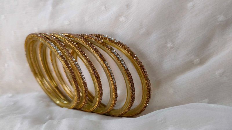 Golden Bangle Set of 6