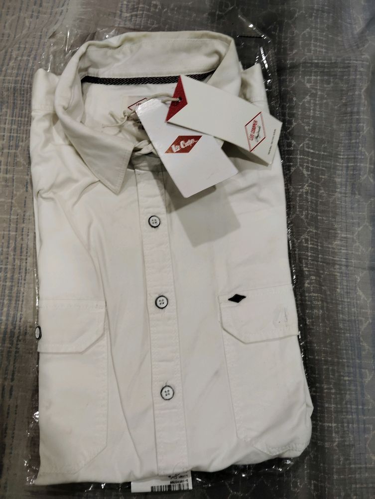 Casual White Shirt  L Size