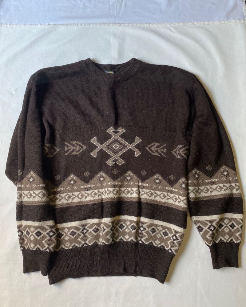 Patterned Knit Sweater