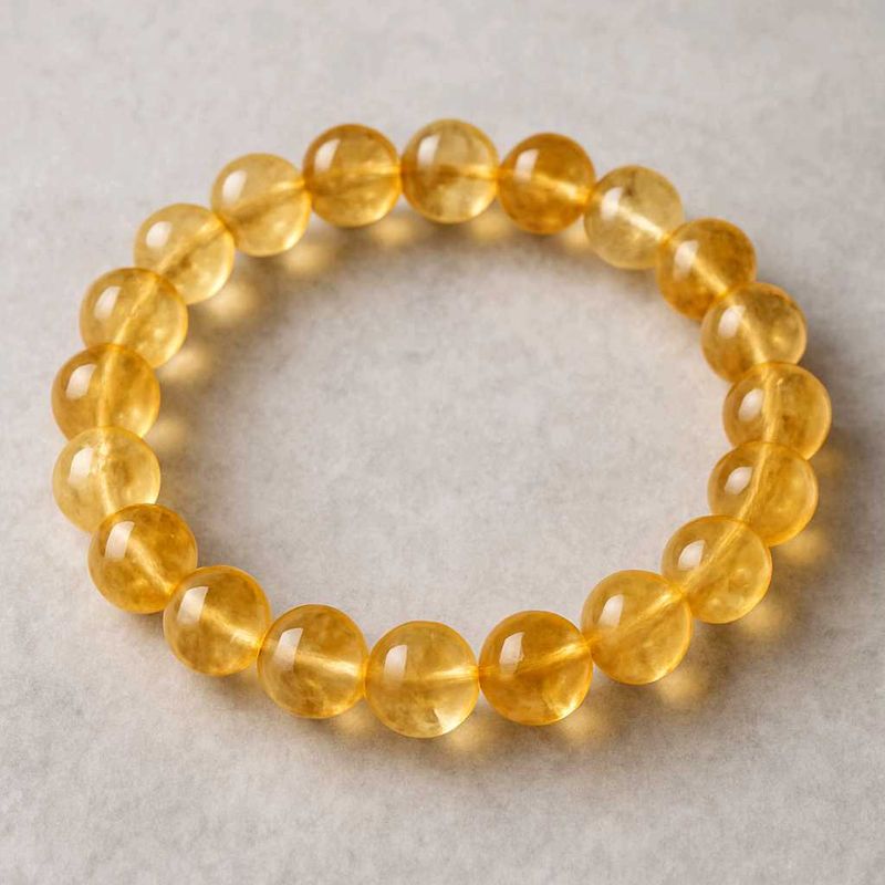 Citrine Beaded Bracelet